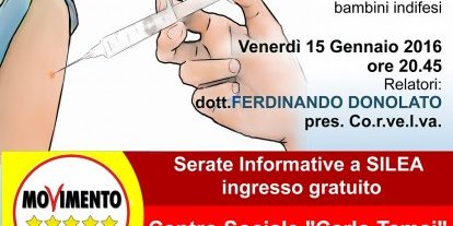 serata informativa vaccini