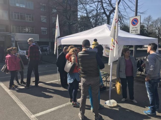 quartiere Fiera a Treviso - piazza donatori di sangue