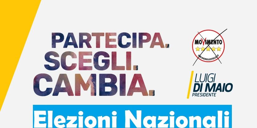 rally per italia m5s luigi di maio partecipa scegli cambia rally per italia m5s luigi di maio elezioni politiche 2018