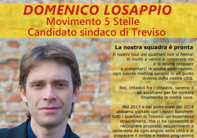 Movimento 5 Stelle elezioni comunali Treviso 2018
