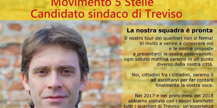 tour dei quartieri treviso aprile maggio 2018 movimento 5 stelle Movimento 5 Stelle elezioni comunali Treviso 2018