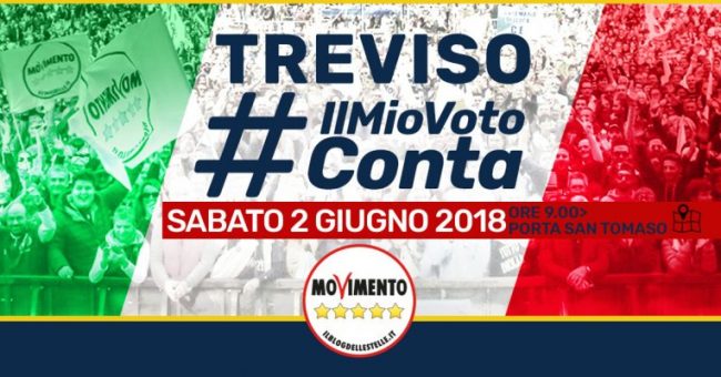 2 giugno 2018 #IlMioVotoConta Treviso