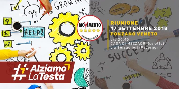 Ponzano Veneto Riunione Movimento 5 Stelle 17 Sett 2018