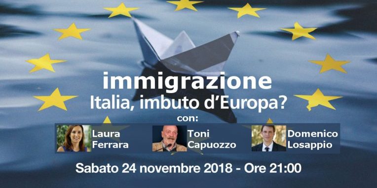 Immigrazione Italia imbuto Europa evento 24-11-2018 banner