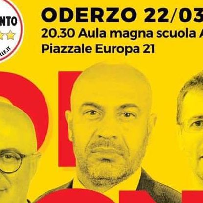 Dignità Tour M5S 22/03/2019 Oderzo (TV)