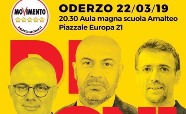 Dignità Tour M5S 22/03/2019 Oderzo (TV)
